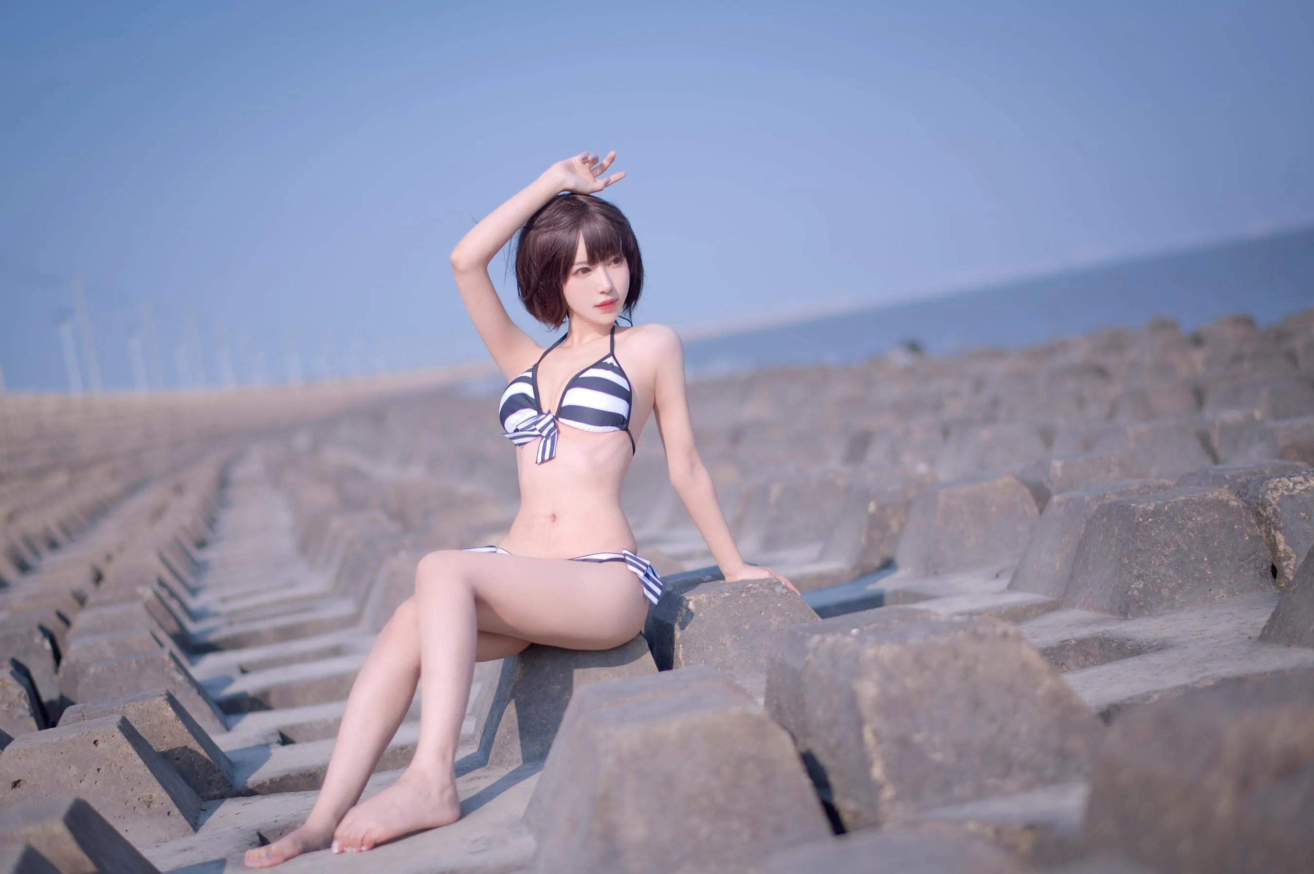 Shika小鹿鹿 – NO.95 加藤惠 泳装 [17P]插图